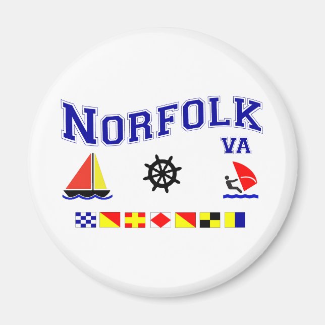 Íman Sinalizadores de Sinal Norfolk VA (Frente)