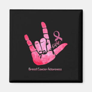 Íman Sinalizar Amor Advertência ao Cancer da Mama Cor d