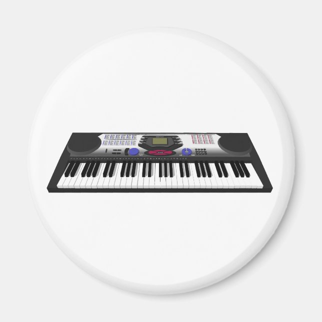 Íman Sincronização moderna do teclado: modelo 3D: (Frente)