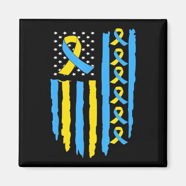 Íman Sindroma de Bandeira EUA Sensibilização para homen (Frente)