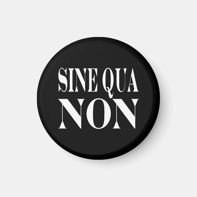 Íman Sine Qua Non-Famous Latin Cote: Palavras para vive (Frente)