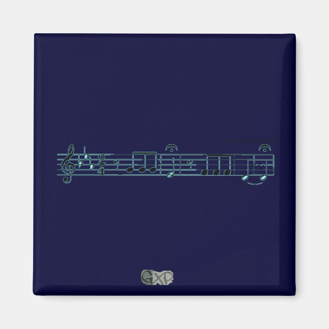 Íman Sinfonia de Beethoven n.o 5 (Azul) (Frente)