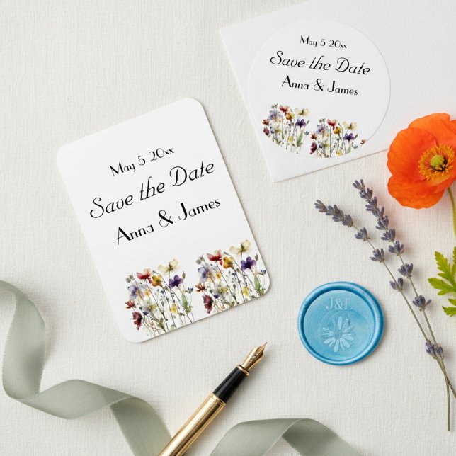 Íman Sinfonia de flor selvagem: Arte de Aquarela Vibran (Criador carregado)