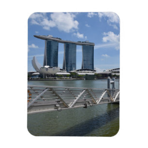 Íman Singapore (areias da baía do porto)