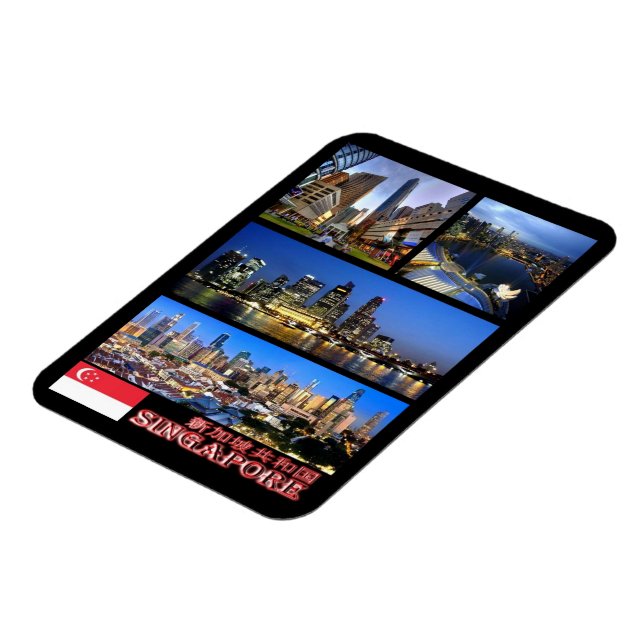 Íman Singapura - Mosaico - Magnet (Left Side)