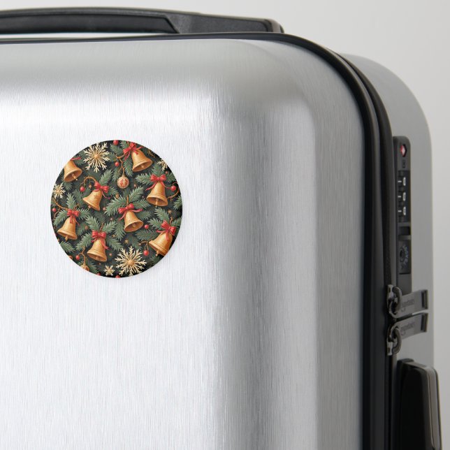 Íman Sinos de feriado, padrão decorativo. (In Situ (Luggage))