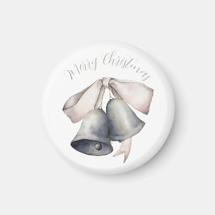 Íman Sinos de Prata com Natal Dourado para Arcos