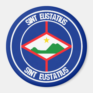 Íman Sint Eustatius Round Emblem