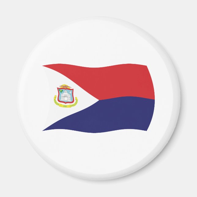 Íman Sint Maarten Flag Magnet (Frente)