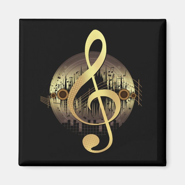 Íman Sintonia Deliciosa - Dourada (Frente)