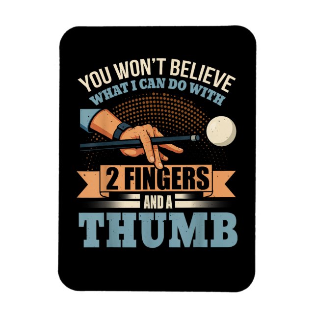 Íman Sinuca de Bilhar Divertida (Vertical)