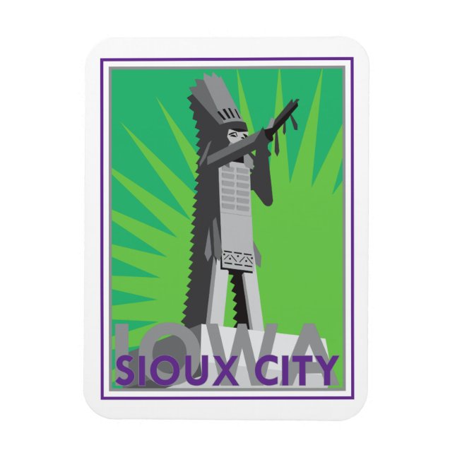 Íman Sioux City, IA Magnet (Vertical)