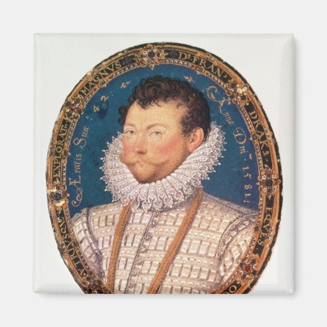 Íman Sir Francis Drake, 1581 (Frente)