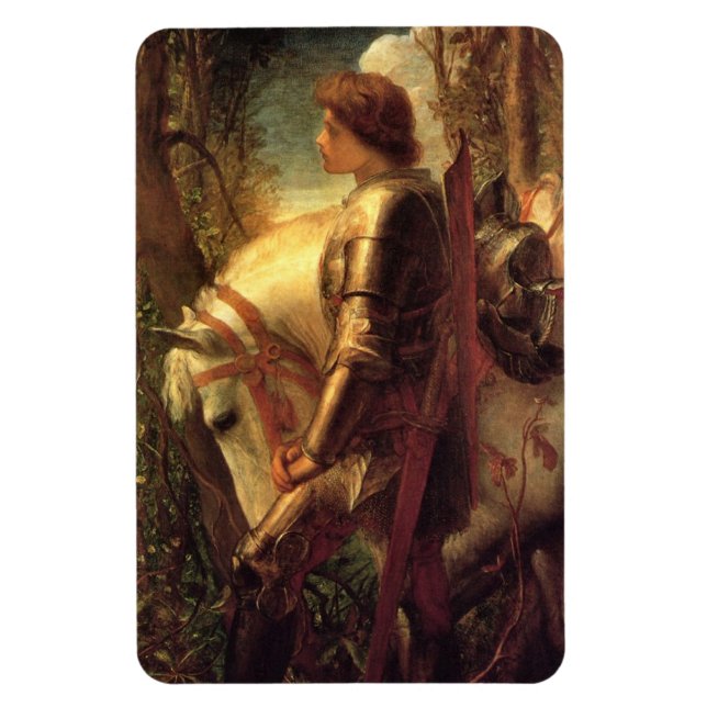 Íman Sir Galahad (por George Frederick Watts) (Vertical)