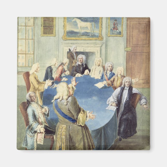 Íman Sir Robert Walpole dirigindo seu gabinete (Frente)