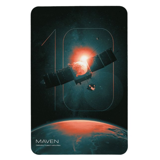Íman Sistema Solar, 10 anos de Satelite Maven Mars (Vertical)