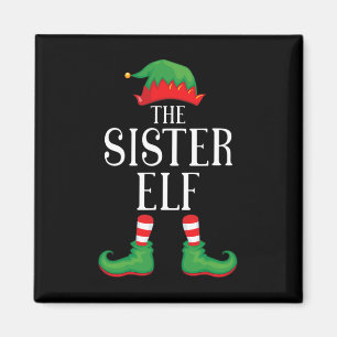 Íman Sister Elf Correspondente Grupo Xmas Funny Family