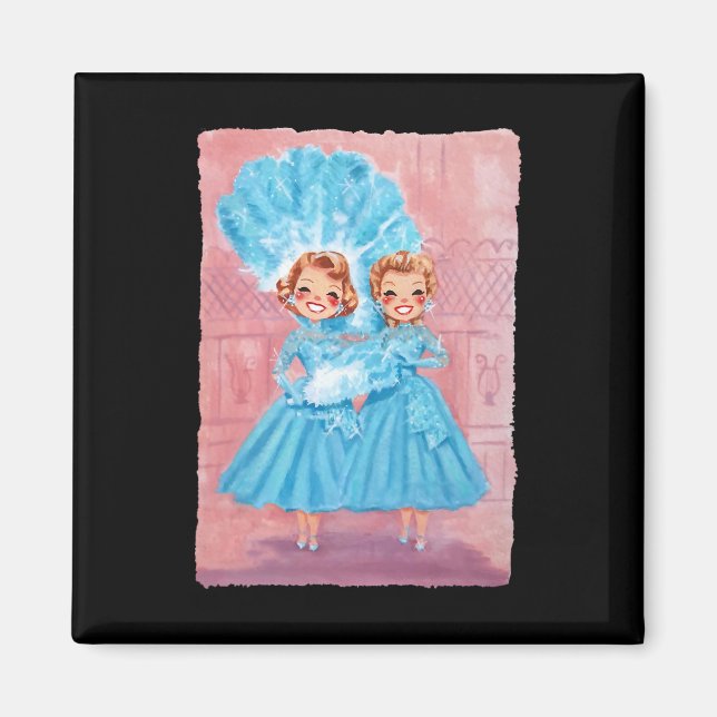 Íman Sisters White Christmas Movie 1954 Xmas Snow Pajam (Frente)