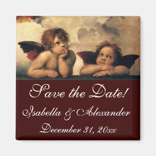Íman Sistine Madonna Angels por Raphael Wedding