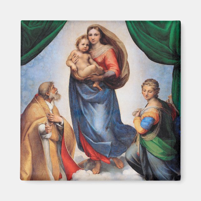 Íman Sistine Madonna, Raphael (Frente)