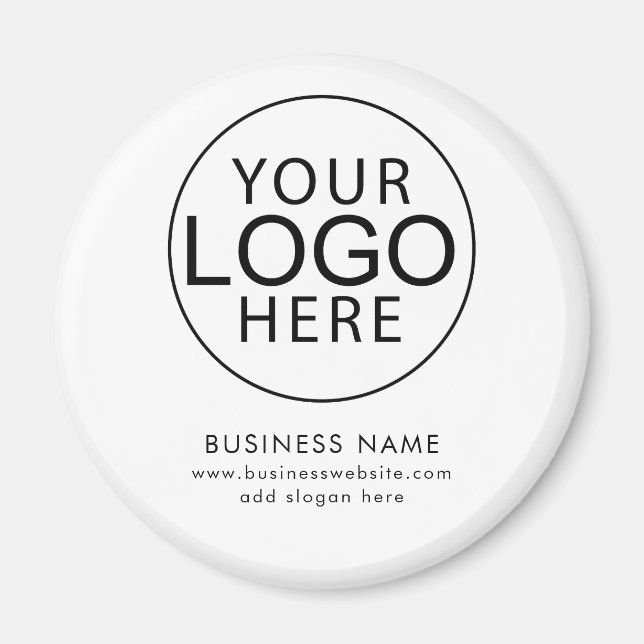 Íman Site de Logotipo Empresarial Simples Moderno (Frente)