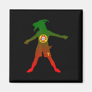 Íman Siuuu Cabra Real Bandeira de Portugal Futebol Home