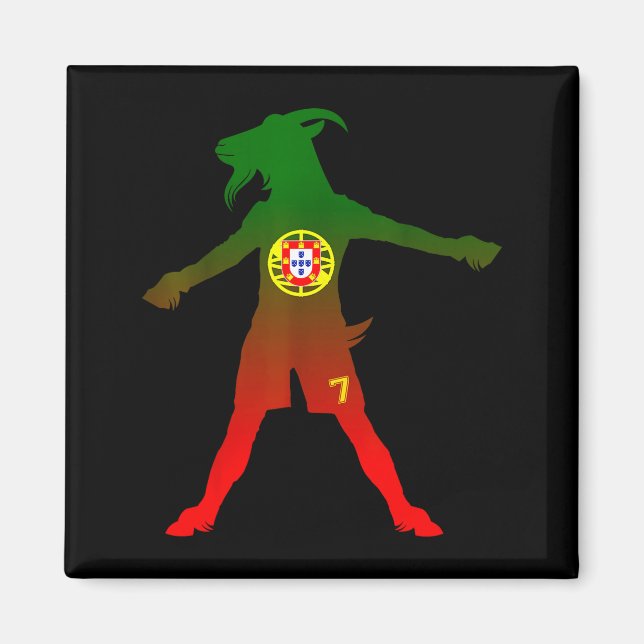 Íman Siuuu Real Goat Rtugal Flag Soccer Men Women Kids  (Frente)