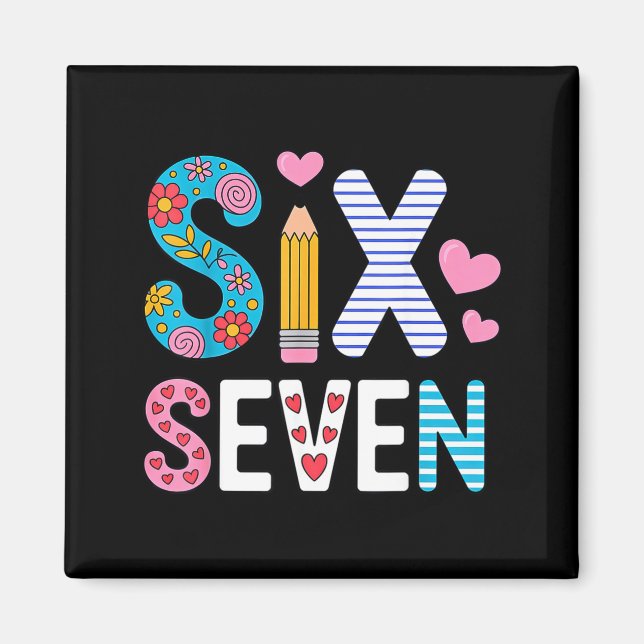 Íman Six Seven 6 7 Meme Teacher  (Frente)