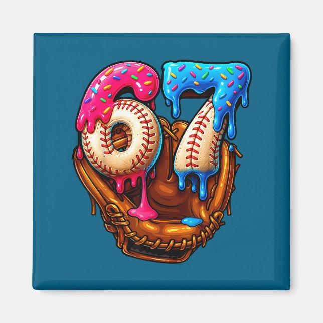 Íman Six Seven Baseball Candy Drip 6-7 Meme  (Frente)