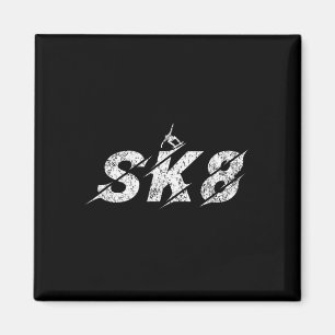 Íman Sk8 Skate Patinador Crianças Meninos Meninas Skate