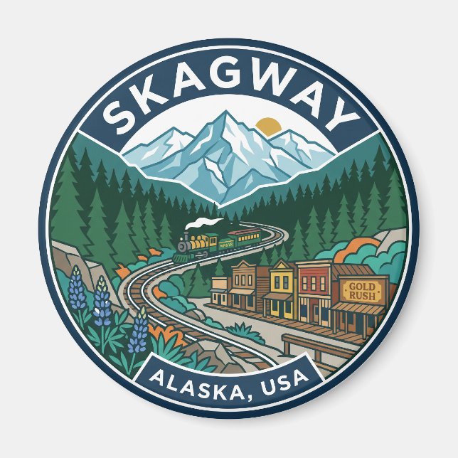 Íman Skagway EUA (Frente)