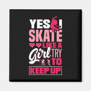 Íman Skate feminino de longboard Freeboard