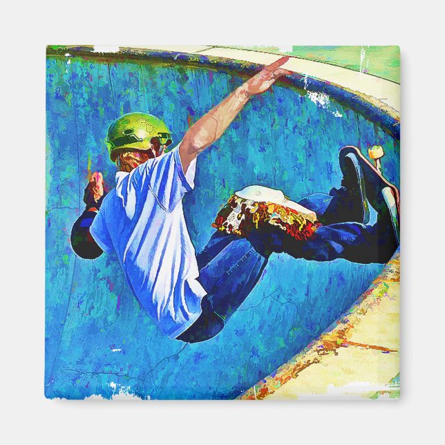 Íman Skateboard no Bowl (Frente)