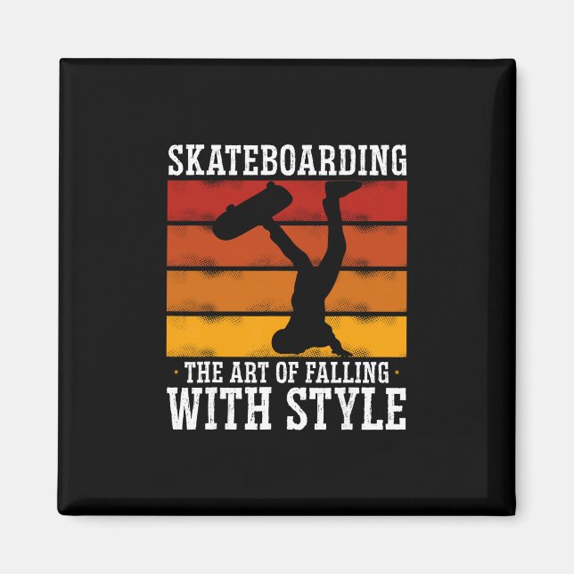 Íman Skateboarding A Arte De Cair Com Estilo  (Frente)