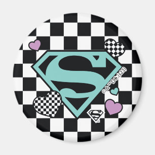 Íman Skater Girl Supergirl Hearts-Shield