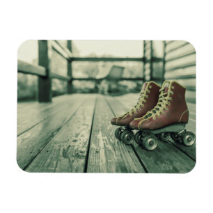 Íman Skates de rolo retros do vintage