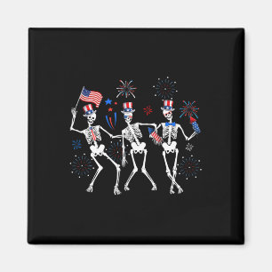 Íman Skeleton 4 De Julho Pelos Sineiros Americanos