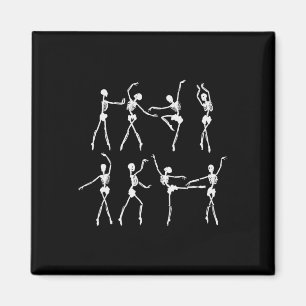 Íman Skeleton Ballerinas Balé Dance Cute Halloween Co