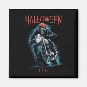 Íman Skeleton Biker Sobre O Dia Das Motocicletas 2024 S