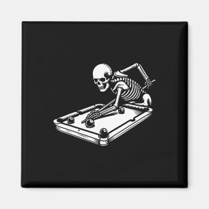 Íman Skeleton Billiards Halloween Piscina Snooker Billi