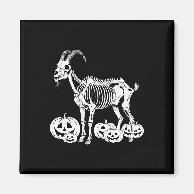 Íman Skeleton Birthday Halloween Mens Mulheres Crianças (Frente)