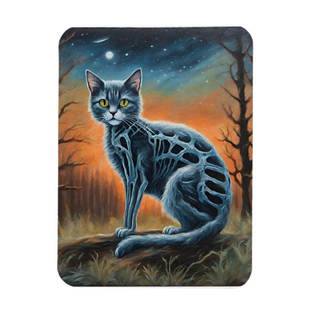 Íman Skeleton Cat (Vertical)