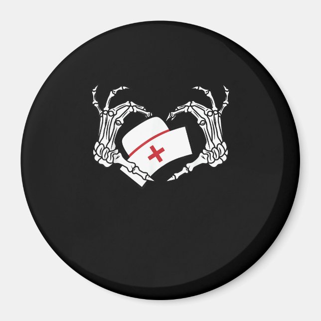 Íman Skeleton Coração Preguiçoso Diy Halloween Figurume (Frente)