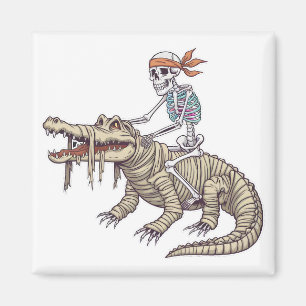 Íman Skeleton Crocodilo de Halloween mummy