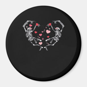 Íman Skeleton Dancing Heart Dia de os namorados Gift Sk