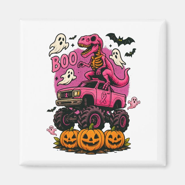 Íman Skeleton Dinosaur T Rex Monster Truck Breas (Frente)