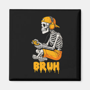 Íman Skeleton do Halloween Vídeo do jogador Jogos Skele