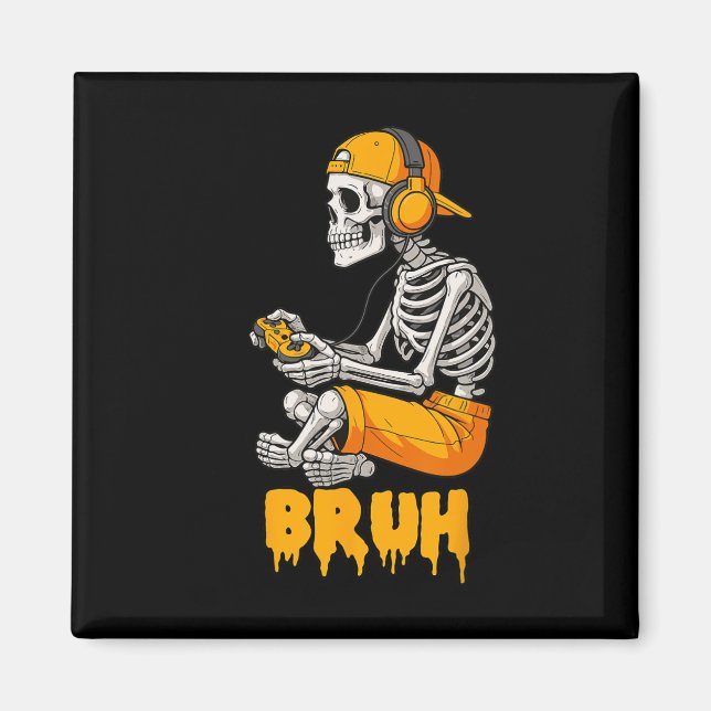 Íman Skeleton do Halloween Vídeo do jogador Jogos Skele (Frente)