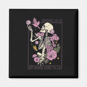 Íman Skeleton Dry Bones Vem À Vida Halloween Cristão