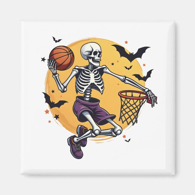 Íman Skeleton Dunking Basball Graveyard (Frente)
